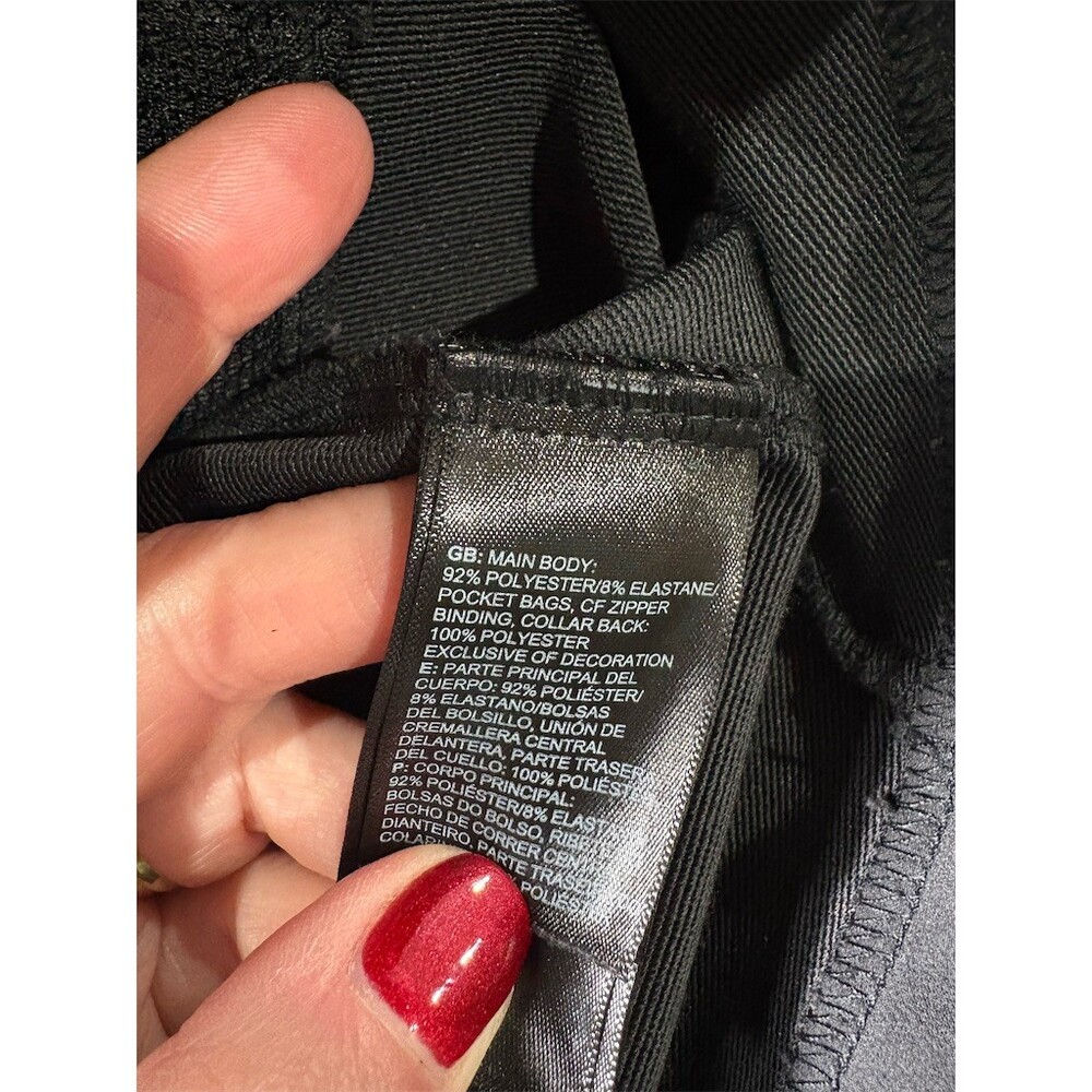 The North Face Jacket Men's XL Black Soft Shell Full Zip Stand Collar Logo - Picture 7 of 8